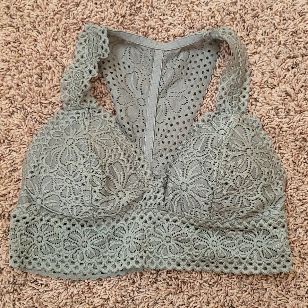 Size medium olive green bralette
